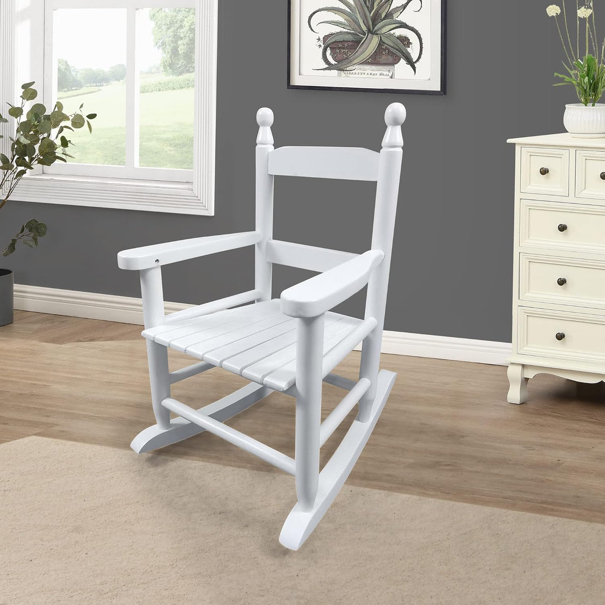 Rocking White Chair Indoor or Outdoor Suitable for