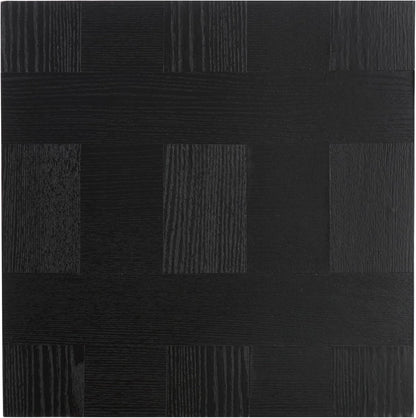 SAFAVIEH Home Collection Hamona Black Square Top Pedestal End Table