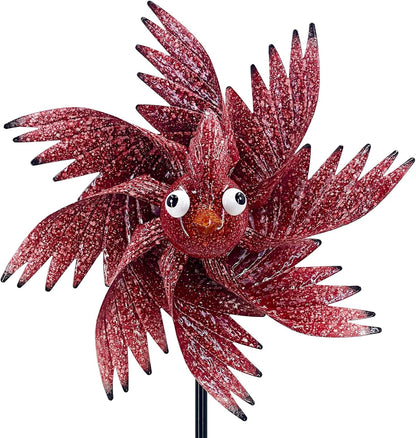 Wind Spinner Outdoor Metal Bird Decor Wind Spinner for Yard Lawn & Garden Decoration, 42 Inch