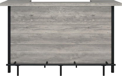 Coaster Home Furnishings - Bellemore - Wood & Metal - Bar Cabinet with Bottle Rack and Stemware Racks with Open Storage - Dining Room & Home Bar - Gray Driftwood - 182105