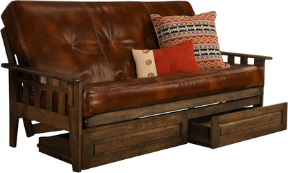 Kodiak Furniture Tucson Full Size Futon Set, Oregon Trail Saddle