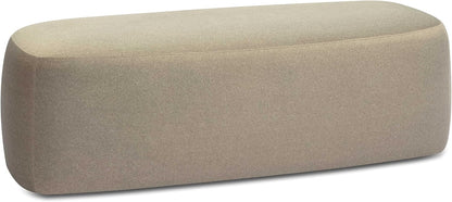 Tov Furniture Graceland Taupe Faux Mohair Bench