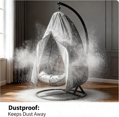 Heavy-Duty 210D Oxford Swing Cover-Waterproof UV-Resistant and Windproof Hammock with Drawstring(Double(200cm*230cm))