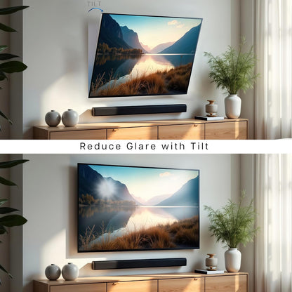 VIVO Black TV Wall Mount with Tilt for 60 to 120 inch Screens, MOUNT-VW120T | Heavy Duty Steel, Tilting TV Wall Bracket fits LCD LED Curved and Flat Panel Screens, Max VESA 900x600mm, Holds 264 lbs