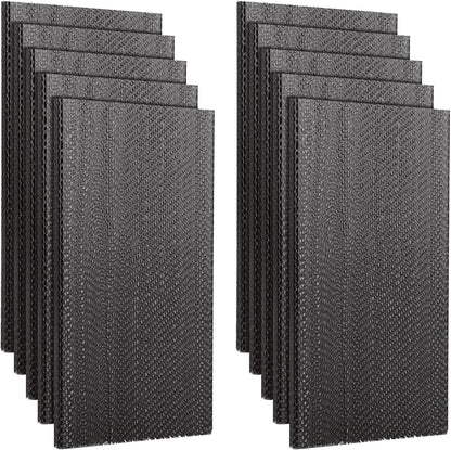 10 Pack Patio Rocking Chair Spring Plates Replacement, Patio Chair Repair Kit Universal Fiberglass Spring for Outdoor Swivel Rocker, 5 x 2.5 x 0.25 Inches