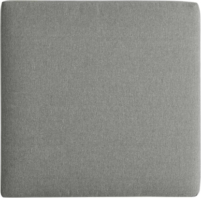 Modway Tahoe Aluminum Ottoman Gray with Weather-Resistant Cushion-Ideal as Outdoor Footstool, Patio or Sunroom Furniture