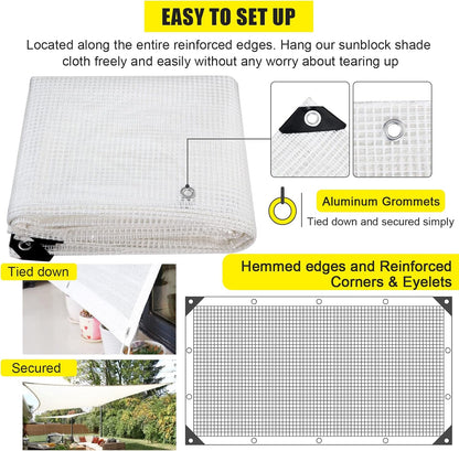 Clear Greenhouse Heavy Duty tarp 14 Mil Clear Waterproof Cover,UV Resistant Poly Tarp with Grommets 8x6ft Superior Strength,for Gardening, Farming, Nursery, Garden