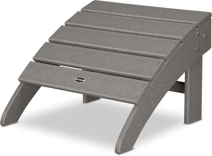POLYWOOD® Palm Coast Ottoman, Slate Grey