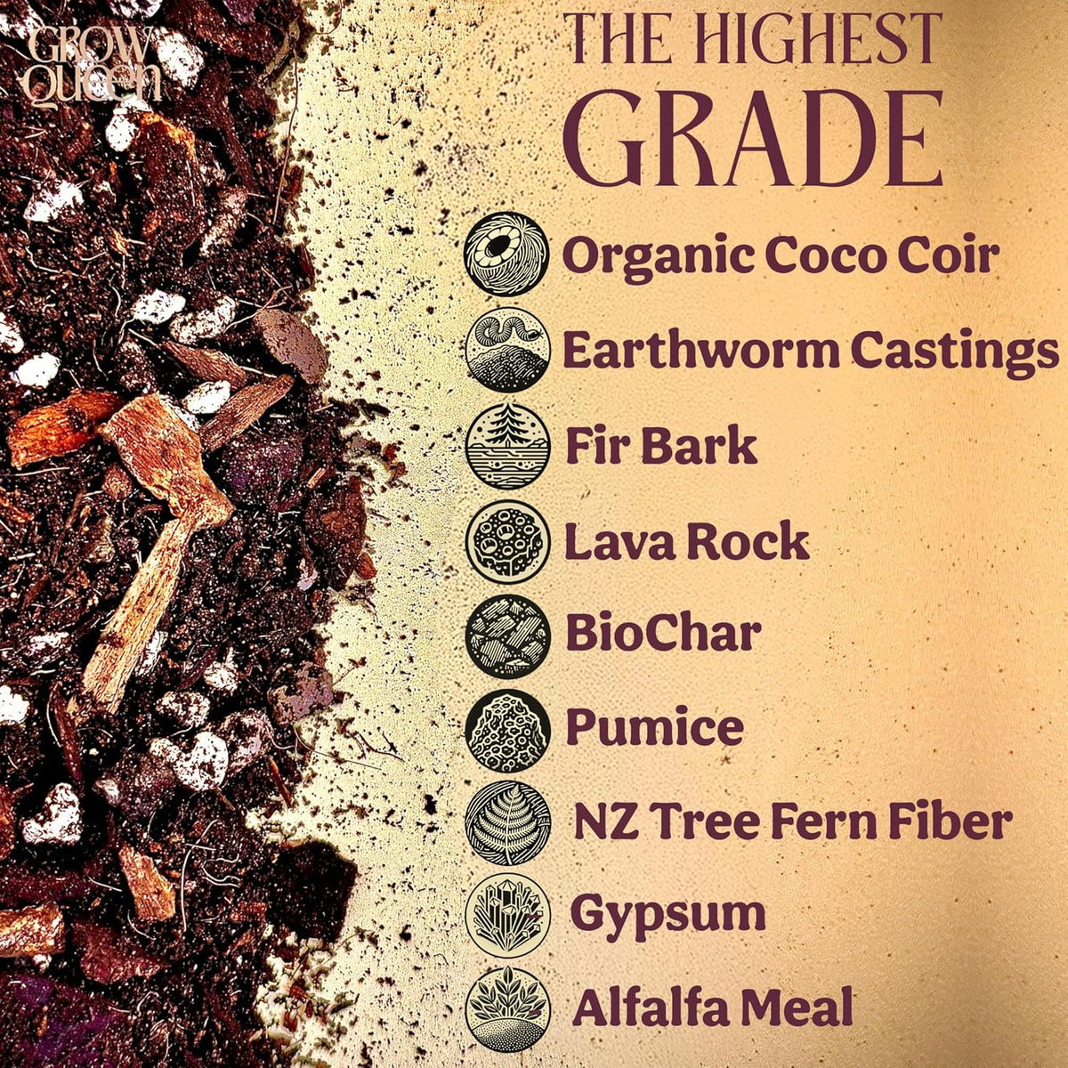 Craft Aroid Potting Mix- Elite Alocasia, Philodendron, Monstera Soil Mix, Chunky, Well Draining Potting Soil for Indoor Plants, All Tropical Plants & Houseplants, Peat Free 12QT