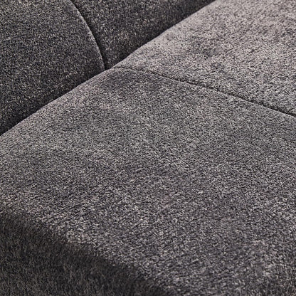 Fireside Chair, Modern Comfy Raindrop Velvet Fabric Bean Bag Chairs, Upholstered Lazy Floor Sofa Relaxing Lounge, Single Armless Lazy Chair for Living Room, Bedroom, Office, Grey