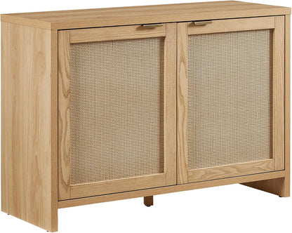 Crosley Furniture Kenji Record Player Cabinet with Vinyl Storage, Media Stand, Modern Home Organizer, Ash