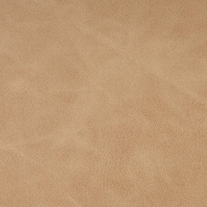 HomePop Modern Channel Tufted Faux Leather Ottoman|Homepop Home Décor|Ottoman for Living Room & Bedroom - Sand Faux Leather