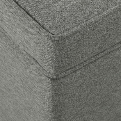 Spatial Order Home Decor | Dinah Collection Modern Storage Ottoman | Ottoman with Storage for Living Room & Bedroom (Cool Light Gray)