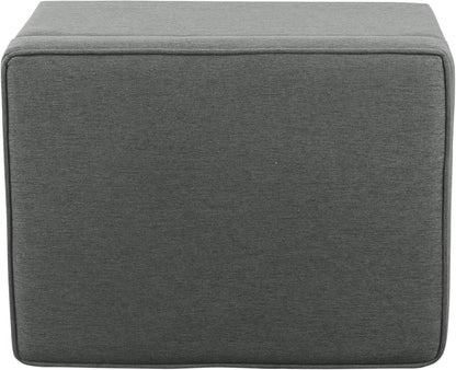 HomePop 24" Storage Ottoman - Gray