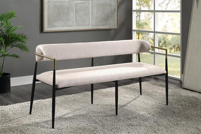 Acme Jaramillo Bench in Beige and Black