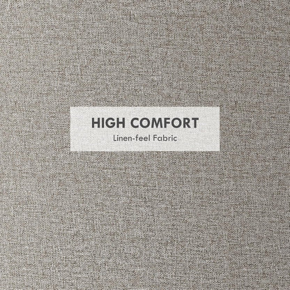 HOMCOM Round Storage Ottoman with Flip Top Tray, Footstool, Light Gray | Upholstered Fabric, Small Coffee Table, Hidden Compartment, Accent Vanity Stool, Living Room